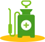 Lawn disease treatment icon.